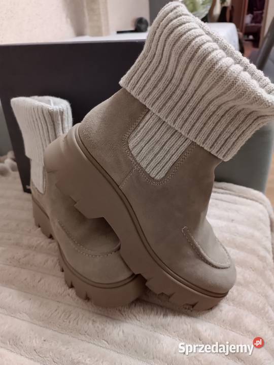 botki Marc OPolo w kolorze taupe 717 rozmiar 41 Katowice