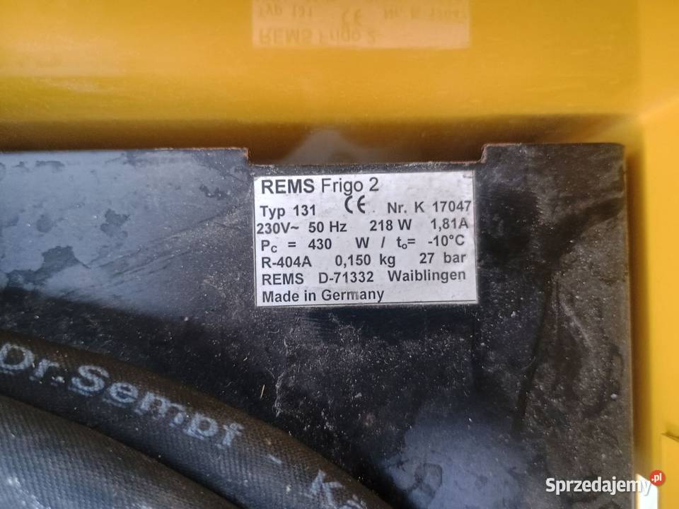 REMS FRIGO 2 elektryczna zamrażarka do rur z Końskowola