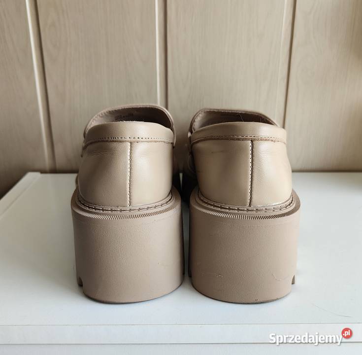 Buty Reserved 39 beżowe skóra loafersy mokasyny zachodniopomorskie Szczecin
