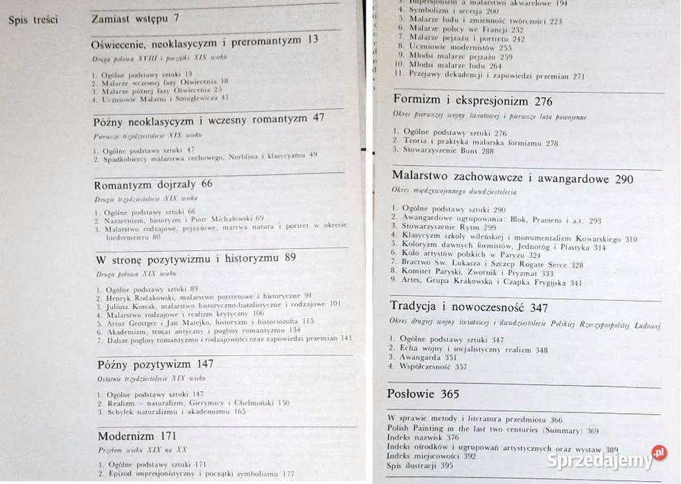 Malarstwo polskie ostatnich dwustu lat Tadeusz Rok wydania 1989 Chełm