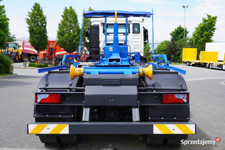 Man TGS 35400 8x4 E5 Hakowiec HYVA LIFT 3256 blokada mostu