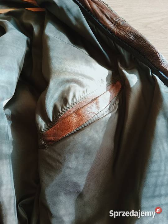 Klasyczna Kurtka Skórzana ELAZAR LEATHER Rozmiar Skóra naturalna  Ruda Śląska sprzedam