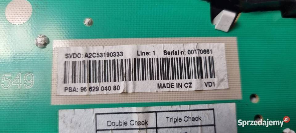 LICZNIK ZEGAR PEUGEOT 207 SW 9662904080