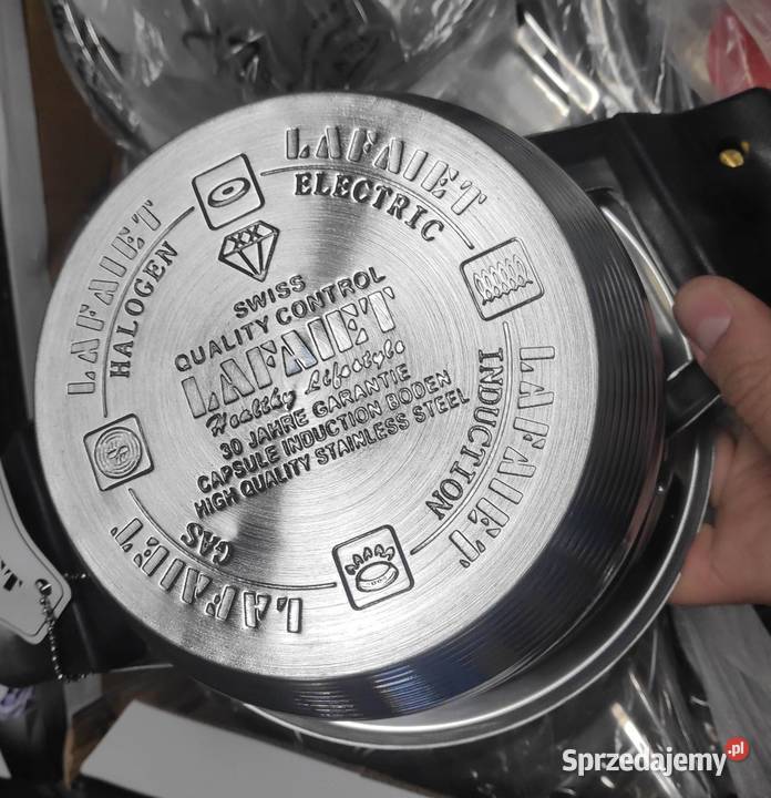 Komplet garnków stalowych Lafaiet 16 el Łódź