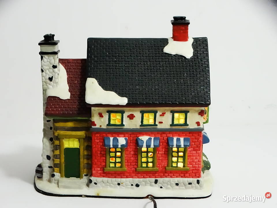 Ceramiczny świąteczny świecący domek 20 z Boże Narodzenie Biłgoraj
