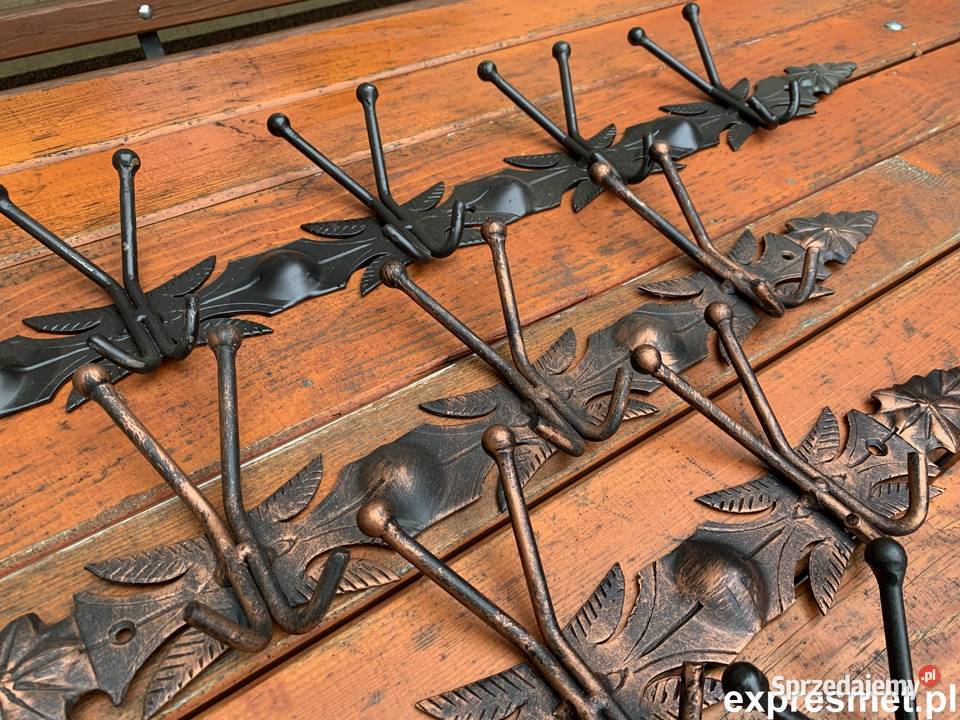 KUTY Wieszak ścienny do przedpokoju Metalowy Rzeszotary