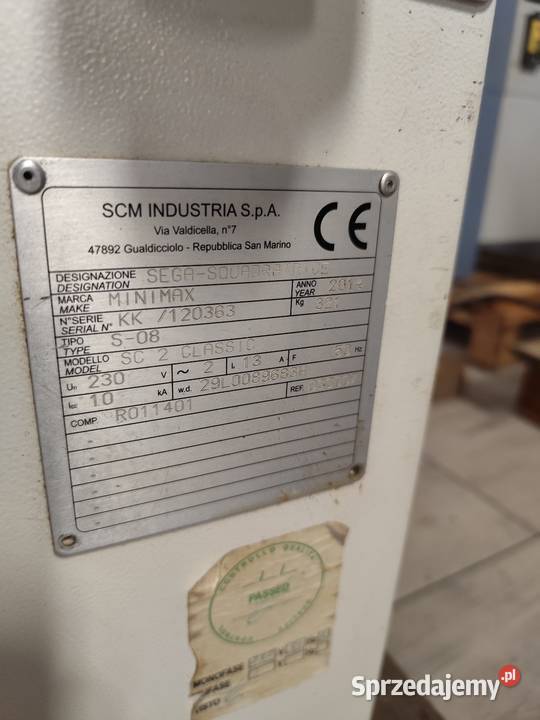 Piła formatowa tarczowa do drewna z podcinakiem Produkcja Maków Podhalański