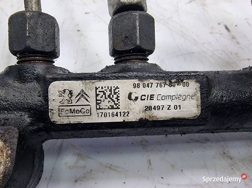 LISTWA WTRYSKOWA PEUGEOT 308 9804776780 Lipno