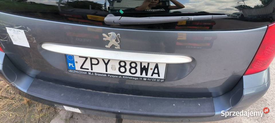 KLAPA PEUGEOT 307 kujawsko-pomorskie Lipno