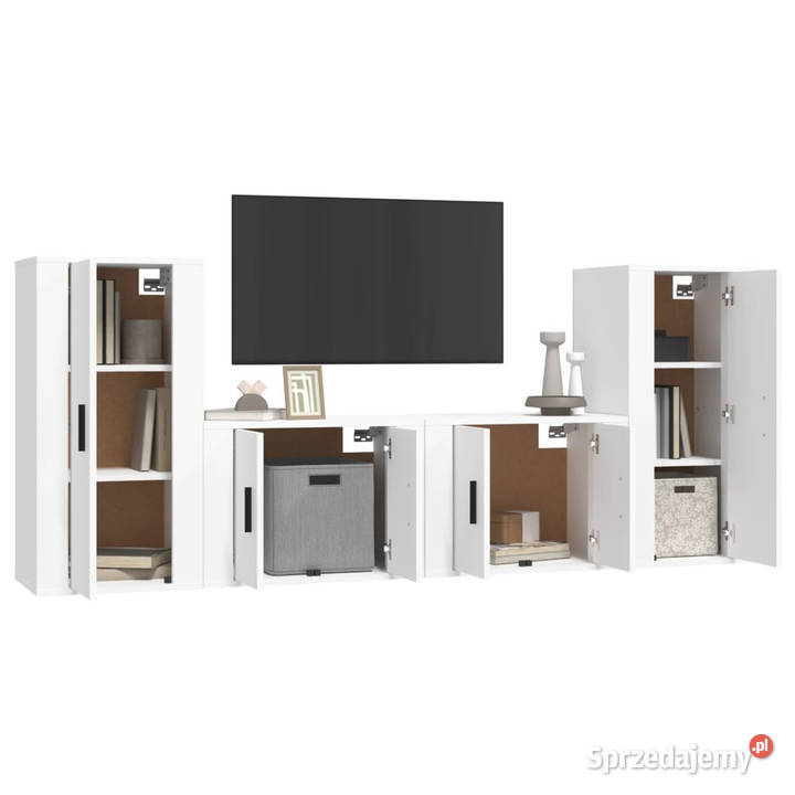 Zestaw 4 szafek telewizyjnych biały WM3188550