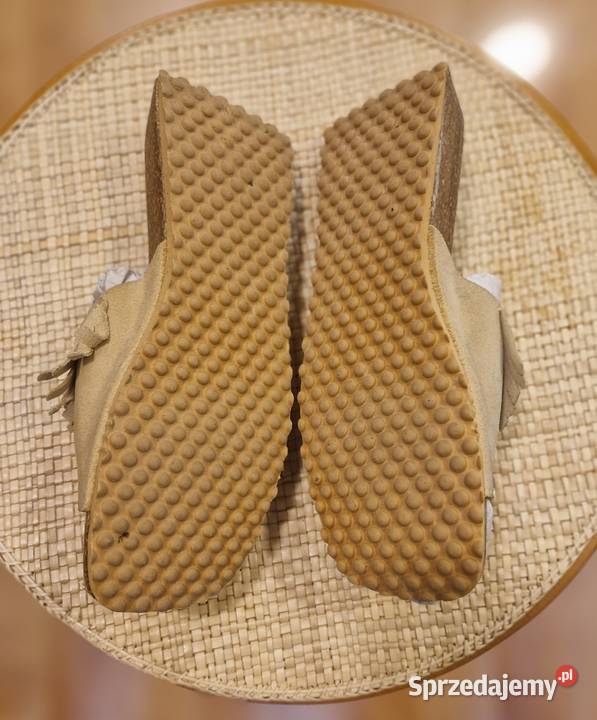 BUTY KLAPKI damskie rozmiar 39 zamszowe boho skóra lubelskie Lublin