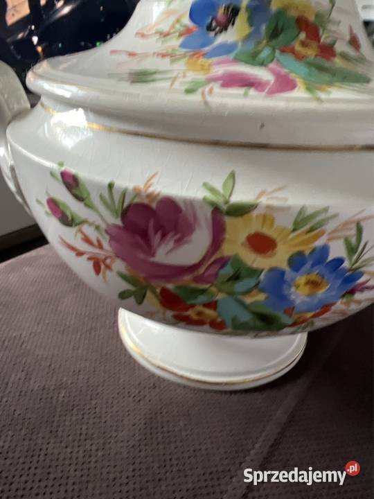 Waza porcelanowa sygnowana maki chabry antyk Zabrze sprzedam