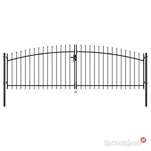vidaXL Brama dwuskrzydłowa z grotami 400 x 200 Warszawa