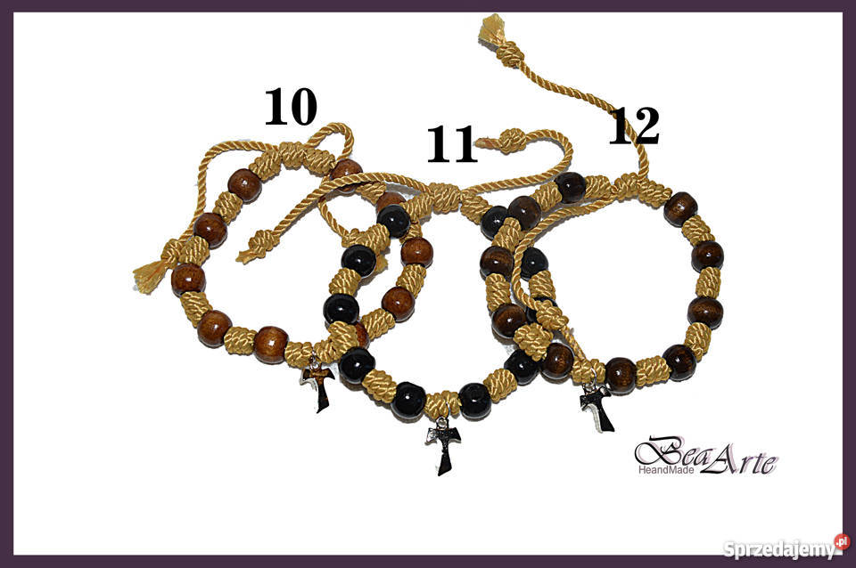 Różaniec dziesiątka bransoletka 12 kolorów Łysa Góra