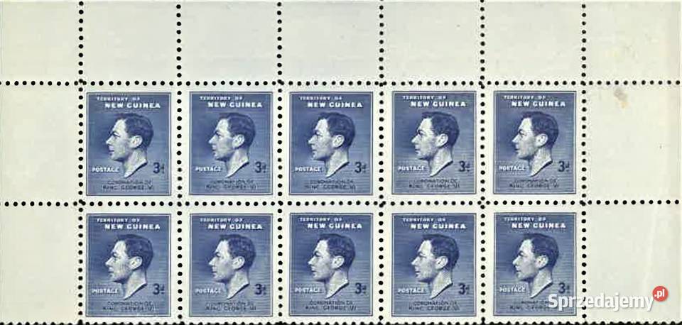 NOWA GWINEA 1937 MNH kompletna seria w bl10 Człuchów