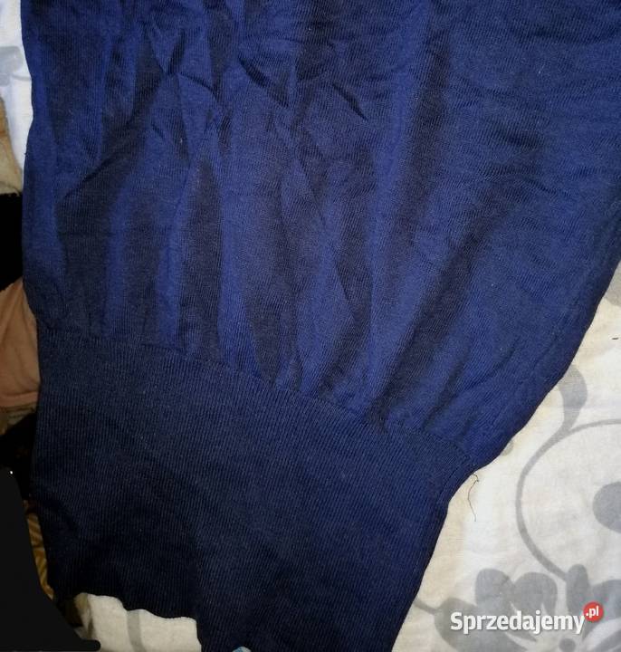 YORKER granatowy Sweterek sweter bluzkowy lekki New Yorker