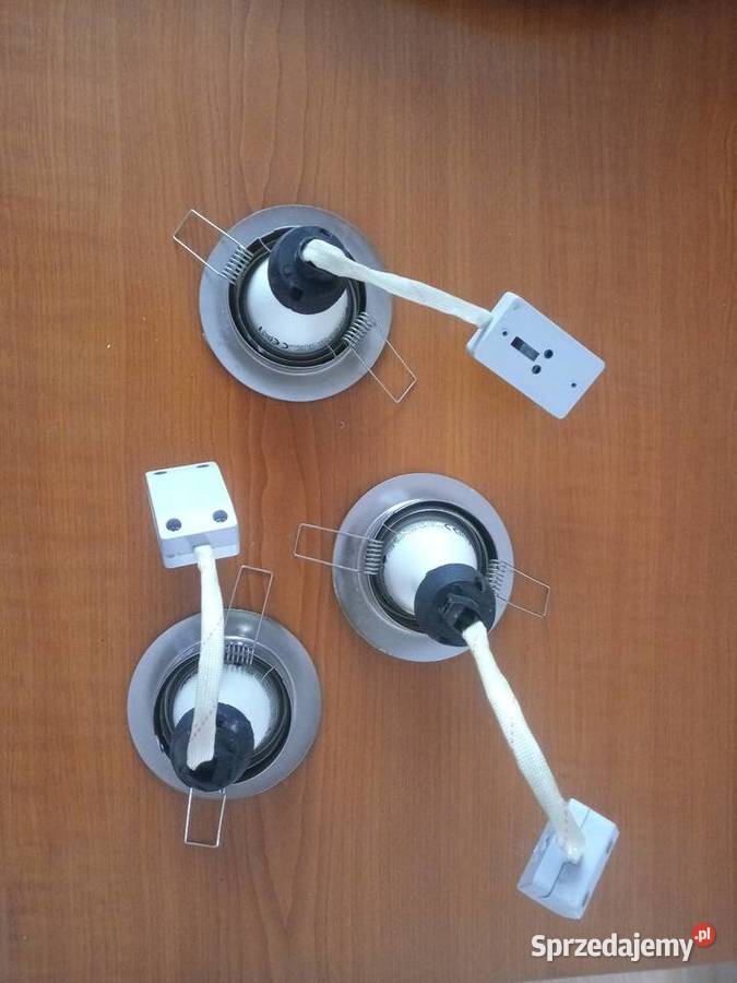 Zestaw oprawa halogenowa LED 3x6W GU10
