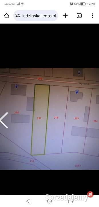 Działka budowlana 2113 m2 Wola Pobiedzińska