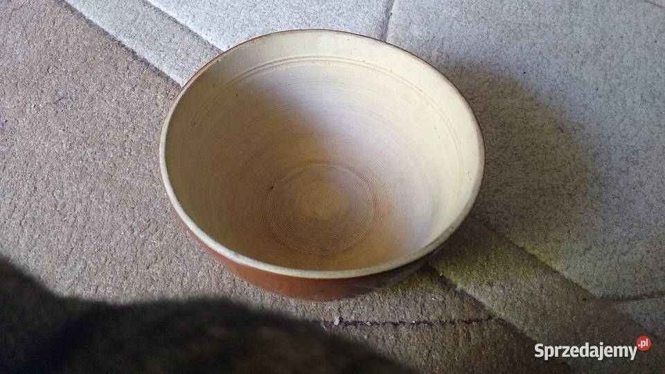 Bochnia makutra kamionkowa ceramika PRL retro Gdańsk