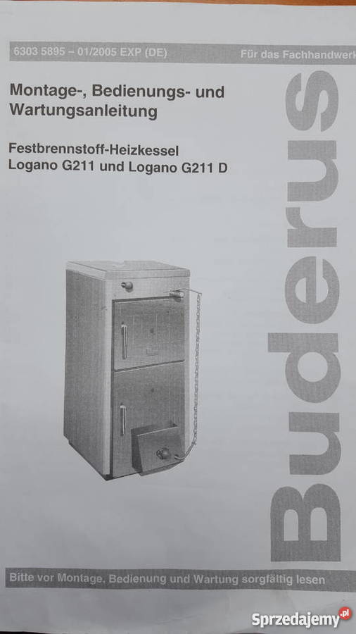 Piec CO Buderus Logano 211 Bielsko-Biała sprzedam