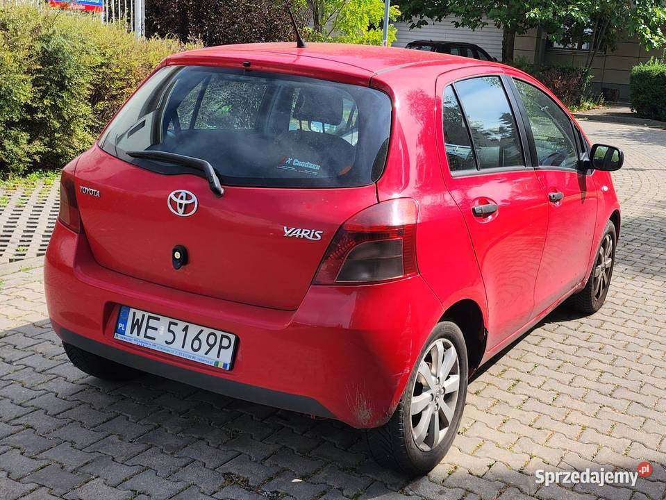 Toyota Yaris 13 VVTi 2008r uszkodzony Zarejestrowany w Polsce Warszawa