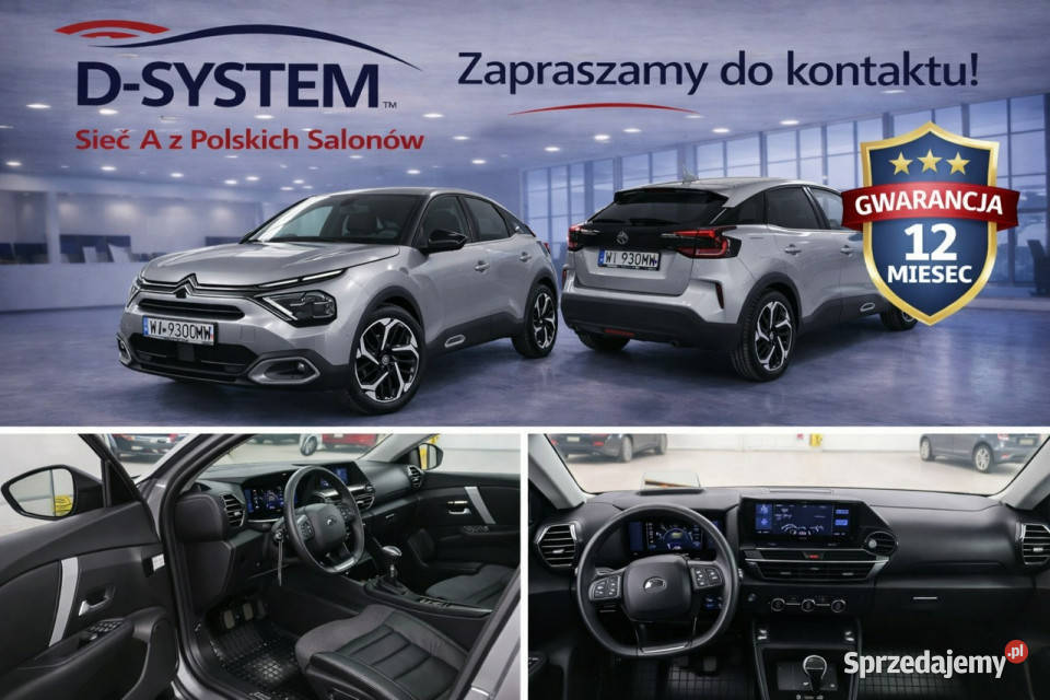 Citroen C4 2023 SHINE Salon Polska 1Właściciel czujnik parkowania