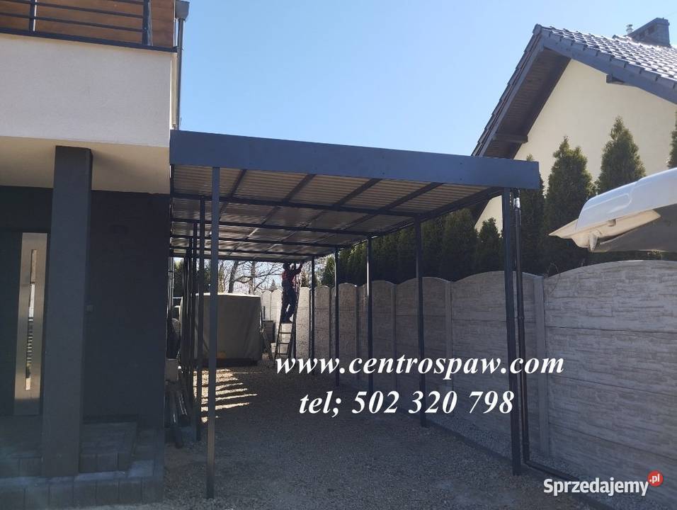 Wiata garażowa śmietnikowa zadaszenie stojak pod Częstochowa