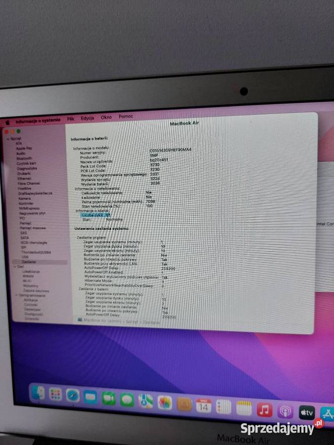 MacBook Air 13 2015 8GB RAM 256GB Idealny Stan Warszawa