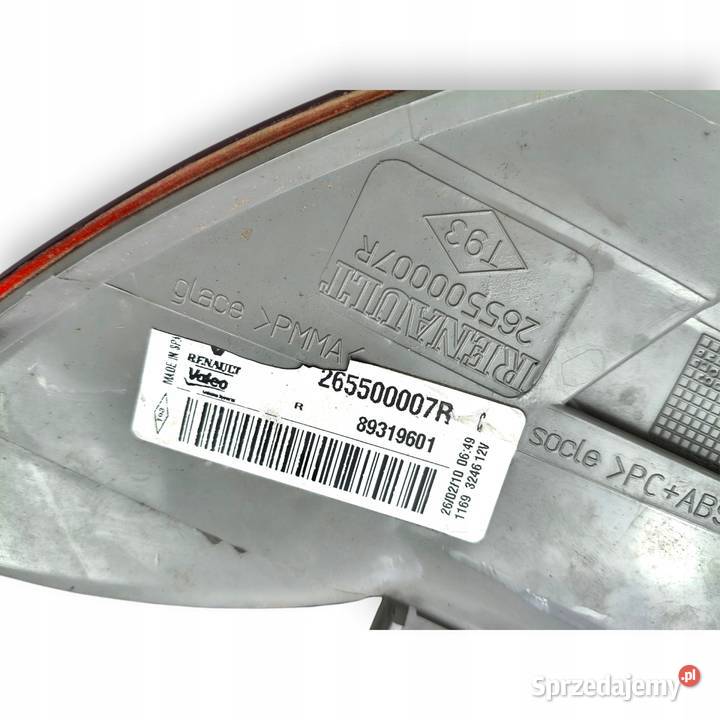 LAMPA PRAWA Renault Megane III HTB tylna tylnia lubelskie Chełm