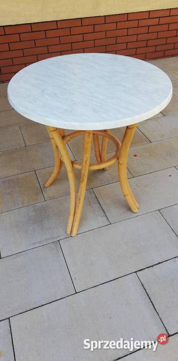 Stół okrągły stolik na taras balkon do ogrodu Garwolin