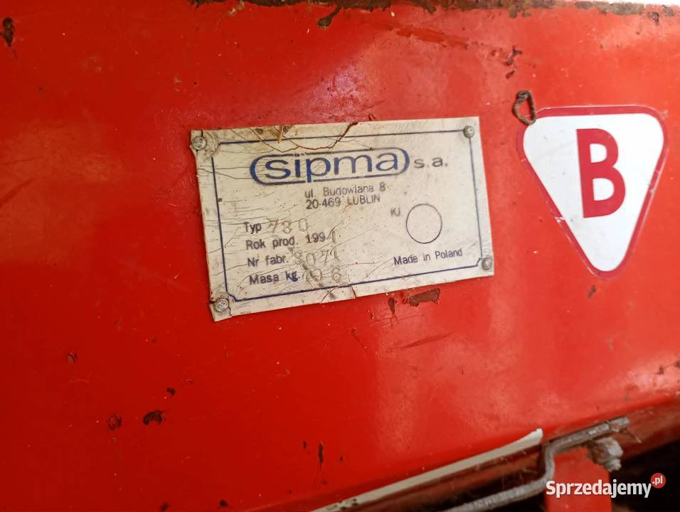 Gniotownik Sipma h 730 śrutownik do zboża Pozostałe podkarpackie Hadle Szklarskie