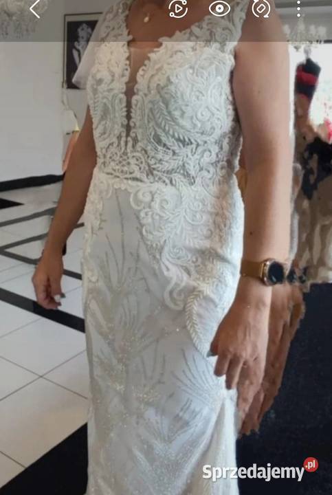 Suknia ślubna 38 biały Lublin sprzedam