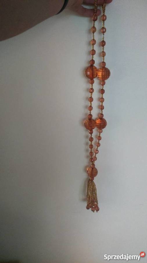 Chwostsznurupinacz do firanzasłonkoraliki odcienie pomarańczowego  Radom sprzedam