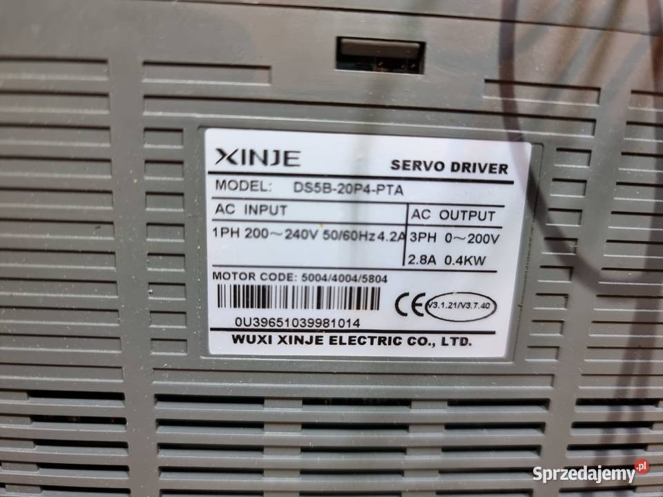 Serwo napęd XINJE DS5B20P4PTA 1PH 3PH 04kW Radom
