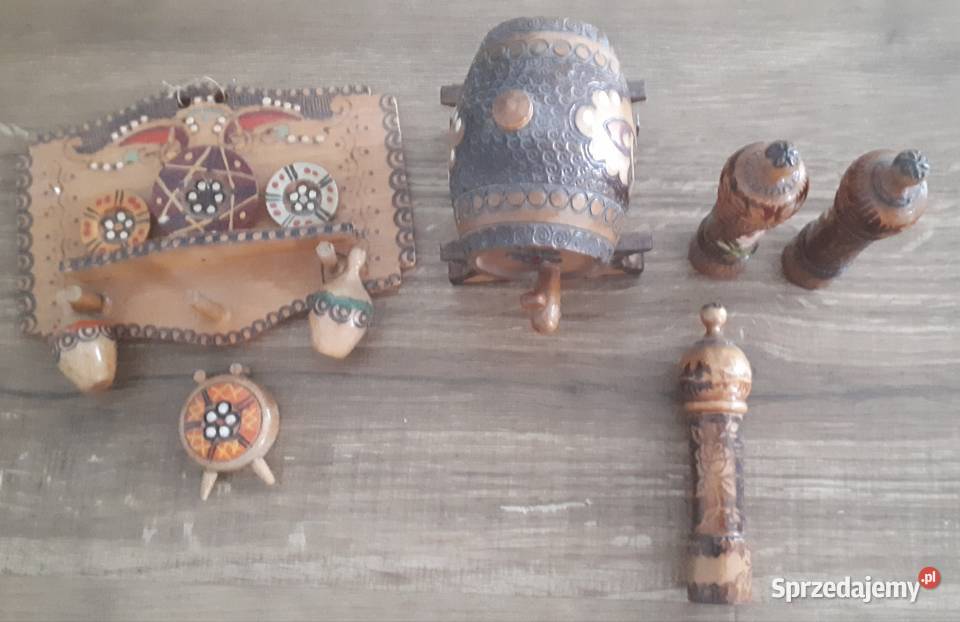 Zestaw Vintage bułgarskich dekoracji hand made Gliwice