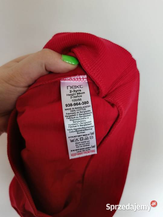 Bluza dziecięca czerwona w granatowe gwiazdy 23 Gdynia