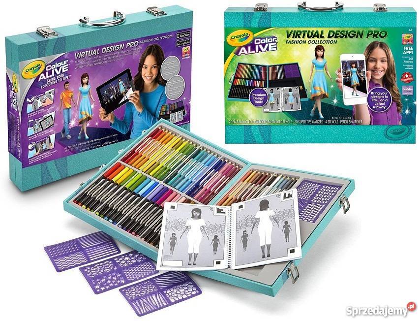 Crayola Pokaz Mody ŻYWA Kolorowanka 3D Kredki Mogilany