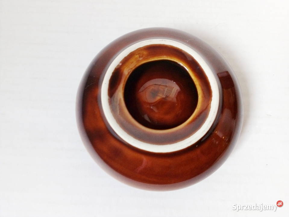 popielniczka porcelit Pruszków vintage PRL brązowy Pozostałe Częstochowa