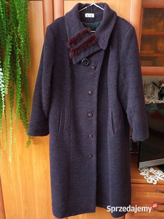 Długi płaszcz ocieplany Częstochowa sprzedam