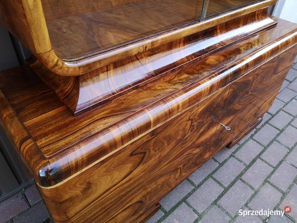 Witryna Serwantka ARTDECO Politura Orzech Stara Swarzędz