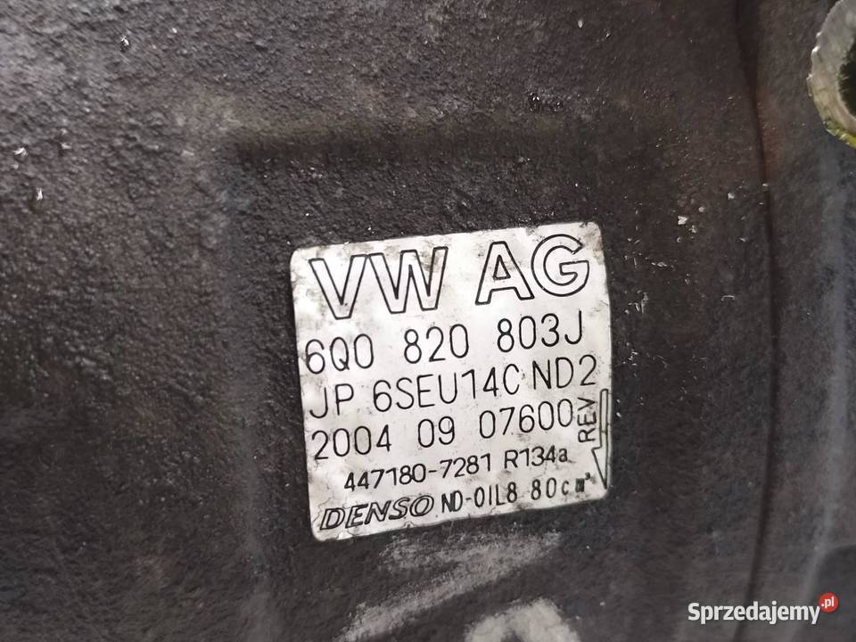SPRĘŻARKA KLIMATYZACJI 6Q0820803J 14 TDI VW