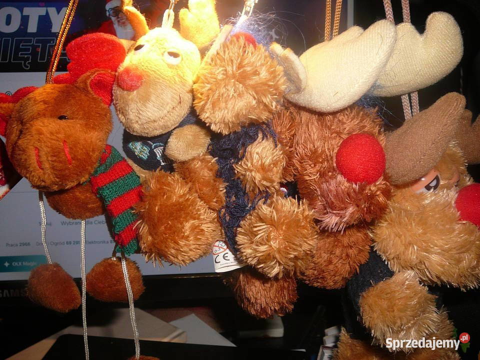 zestaw reniferów 5 brelok zawieszka Wrocław sprzedam