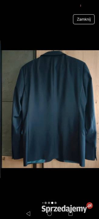 Marynarka Wełniana granatowa oversize o męskim podkarpackie Krosno sprzedam