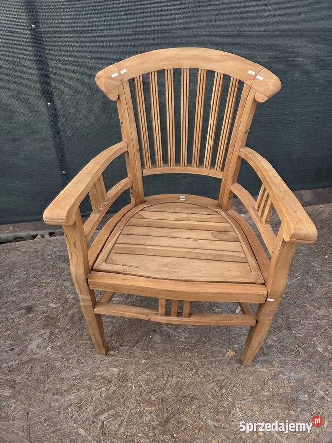 Fotel ogrodowy krzesło drewno egzotyczne plus Wschowa