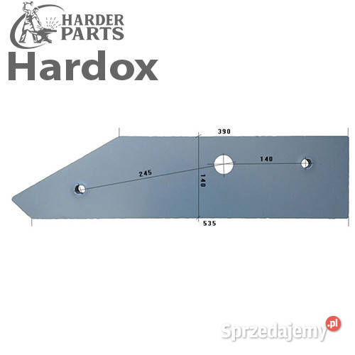 Płoza HARDOX sukov3 części do pługa SUKOV Suwałki