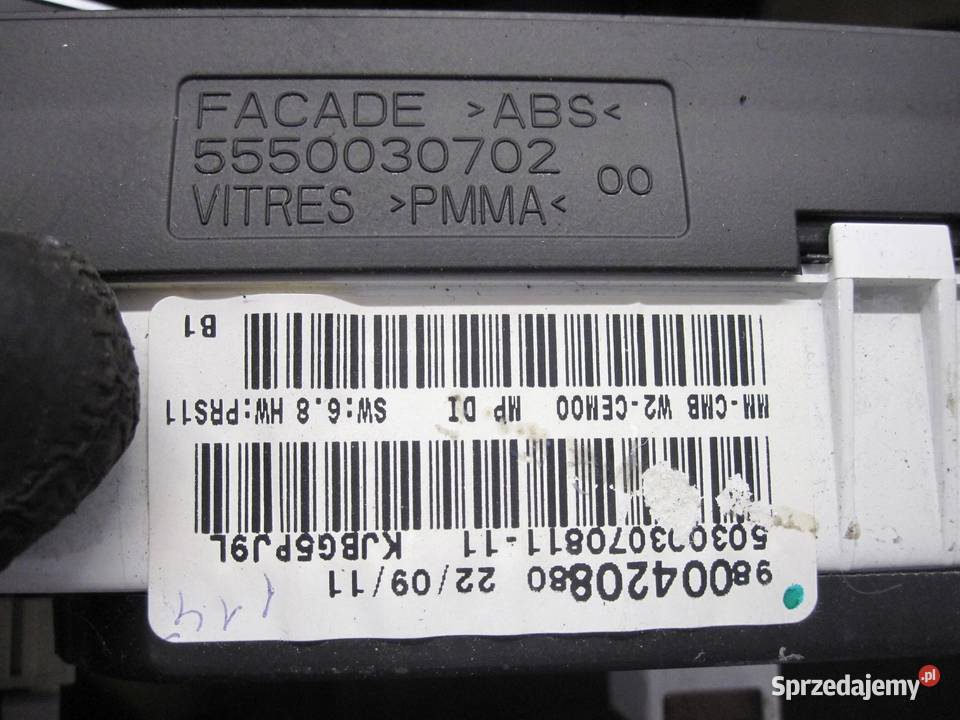 PEUGEOT 508 I SW 11r licznik zegary 9678558780