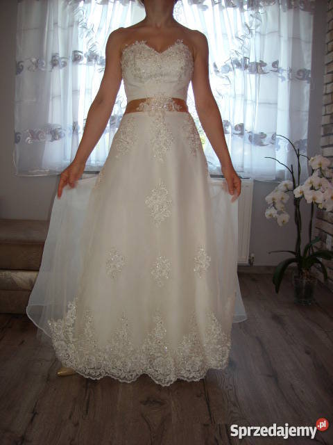 sprzedam piękną suknię ślubną łódzkie