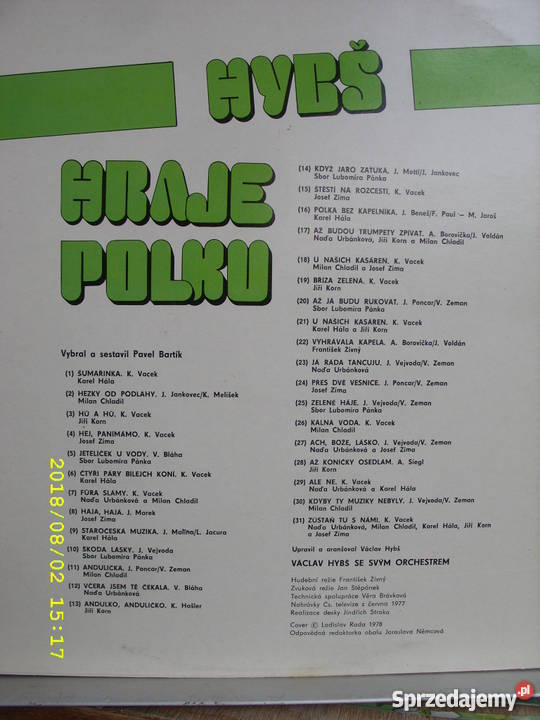 Dance Lp HYBS HRAJE POLKU Wołów