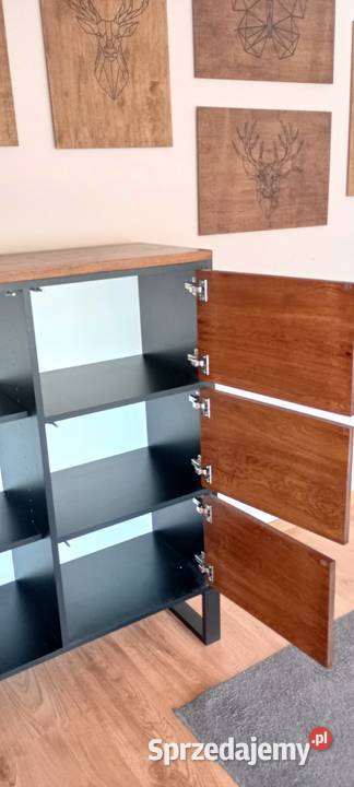 Komoda loft industrialna drewno metal