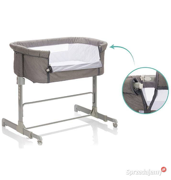 Łóżeczko dostawne Relax Grey Melange FilliKid wielkopolskie Poznań sprzedam